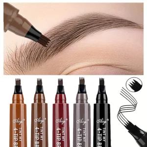 Four fork liquid eyebrow pencil  natural  eyebrows appearance